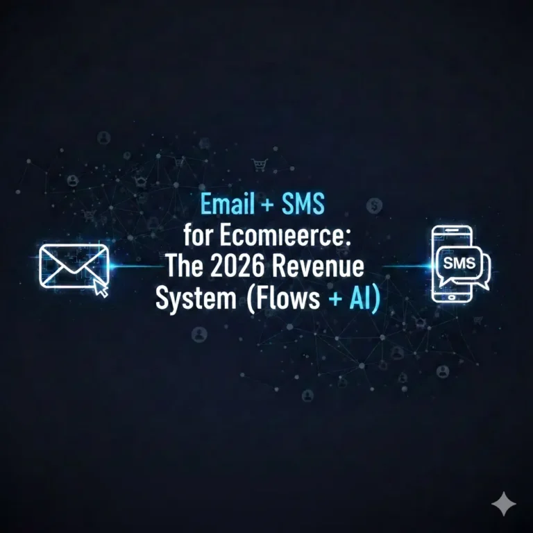 Email and SMS marketing icon for online store communication