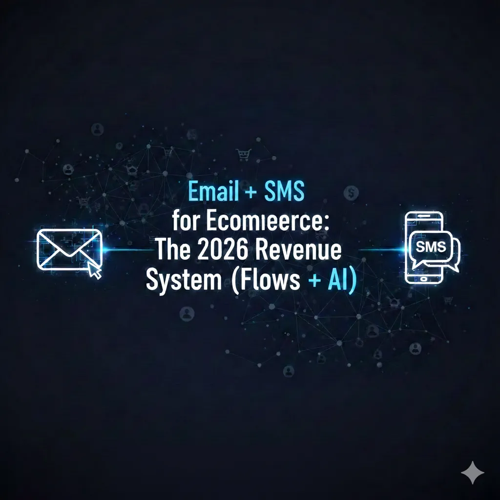 Email and SMS marketing icon for online store communication