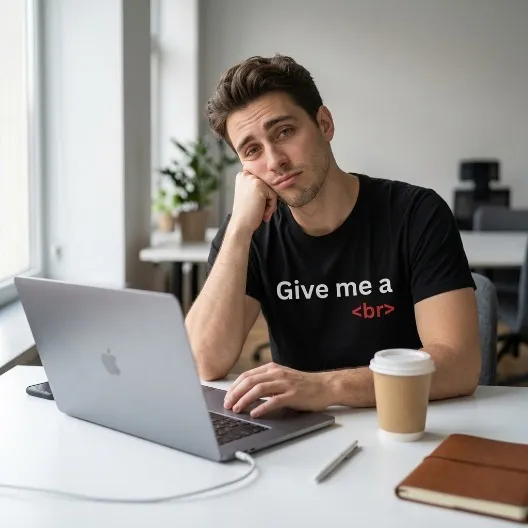 Give Me a Break Shirt, funny developer t-shirt with bold tech humor graphic