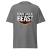 unisex-classic-tee-graphite-heather Train Like a Beast T-Shirt | Gym Motivation Fitness Tee