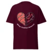 Merge Conflict Detected Git humor t-shirt in maroon for programmers software engineers and developers