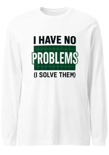unisex-long-sleeve-tee-white-removebg-preview Problem Solver Long Sleeve Tee | Software Engineer Shirt