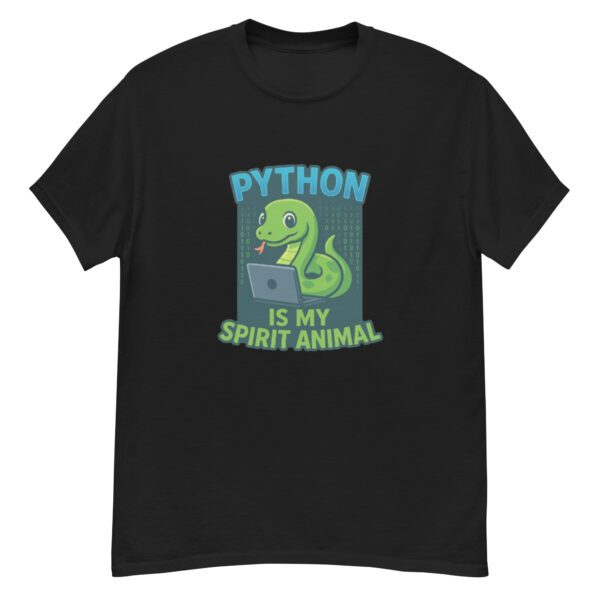 Python Is My Spirit Animal T-Shirt | Funny Programmer Tee