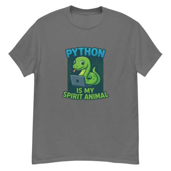 Python Is My Spirit Animal T-Shirt | Funny Programmer Tee