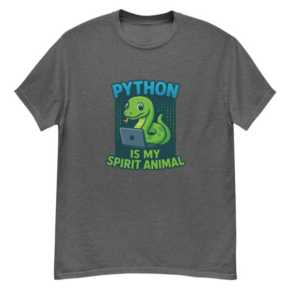 Python Is My Spirit Animal T-Shirt | Funny Programmer Tee