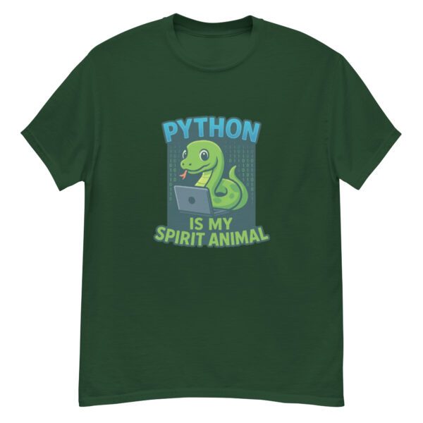 Python Is My Spirit Animal T-Shirt | Funny Programmer Tee