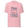 Nurses Heart of Healthcare nurse appreciation t-shirt in pink for registered nurses and RNs Nurses Heart of Healthcare nurse appreciation t-shirt in pink for registered nurses and RNs