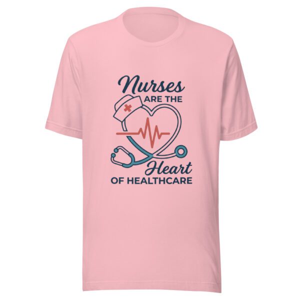 Nurses Heart of Healthcare nurse appreciation t-shirt in pink for registered nurses and RNs Nurses Heart of Healthcare nurse appreciation t-shirt in pink for registered nurses and RNs