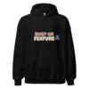 Bug or Feature hoodie in black for developers QA testers and software engineers