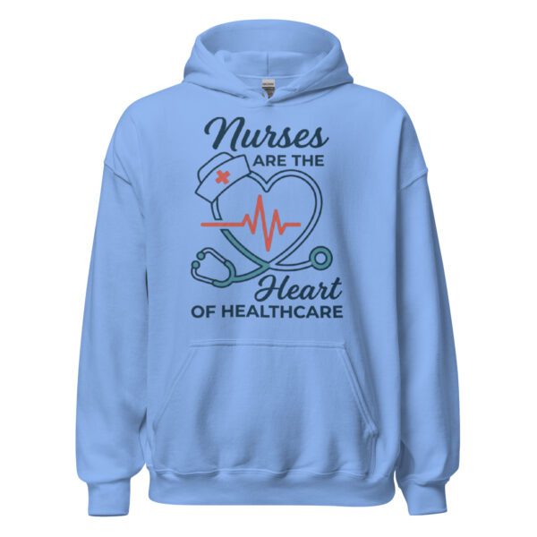 Nurses Heart Healthcare Hoodie in Carolina Blue for nurses and healthcare workers Nurses Heart Healthcare Hoodie in Carolina Blue for nurses and healthcare workers