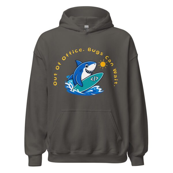 Bugs Can Wait Hoodie in charcoal for software engineers and coders