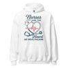 Nurses Are the Heart of Healthcare white hoodie for caregivers and hospital staff Nurses Are the Heart of Healthcare white hoodie for caregivers and hospital staff