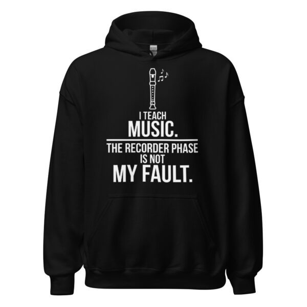 Funny music teacher hoodie Recorder Phase design