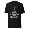 unisex-staple-t-shirt-black-front-6aa9ac51def3e.jpg I Teach Music T-Shirt | Funny Music Teacher & Recorder Tee