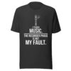 unisex-staple-t-shirt-dark-grey-front-6aa9ac51dba0f.jpg I Teach Music T-Shirt | Funny Music Teacher & Recorder Tee