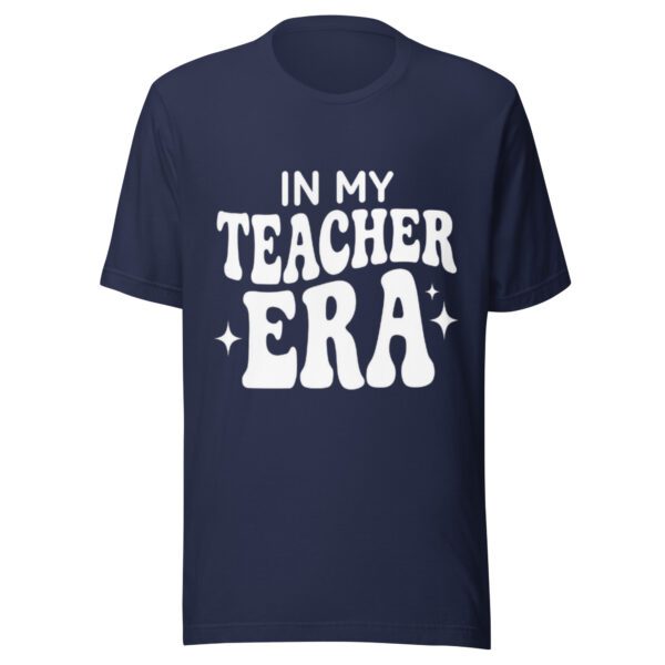 unisex-t-shirt-navy In My Teacher Era T-Shirt | Funny Retro Teacher Tee