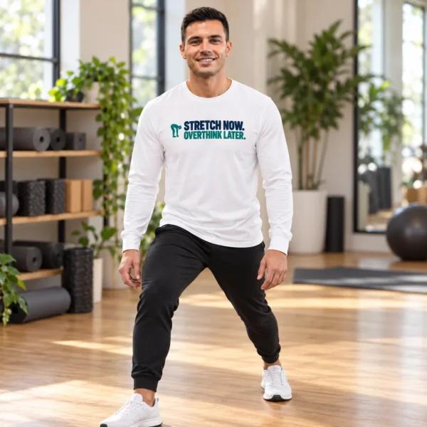 Stretch now, overthink later Plate Math Is My Cardio Long Sleeve Shirt